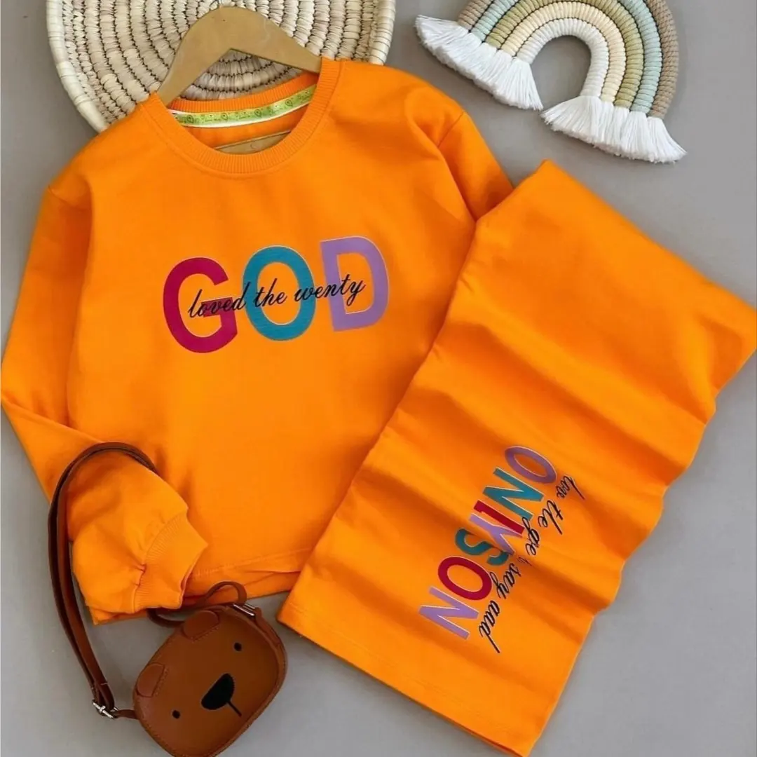 کراپ وشلواربگ طرح GOD جنس دورس نخ وپنبه کد۲۶۳