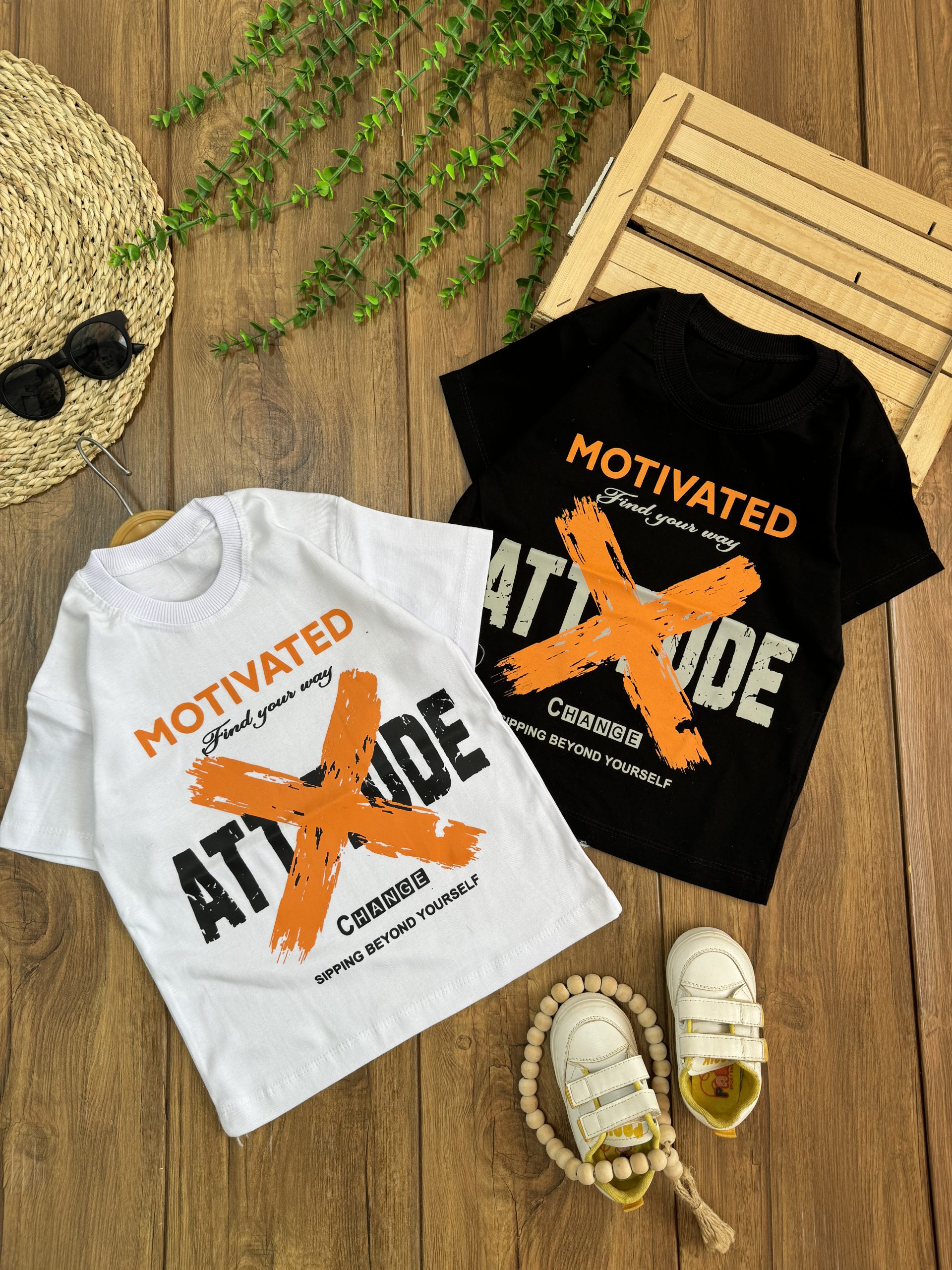 تک تیشرت  طرح MOTIVATED جنس سوپرپنبه باکیفیت