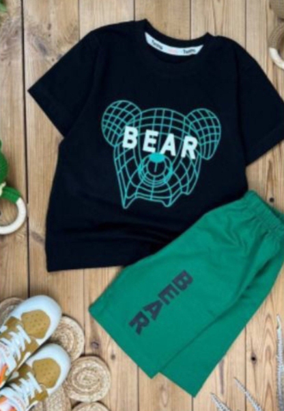 تیشرت وشلوارک طرح BEAR جنس پنبه باکیفیت عالی